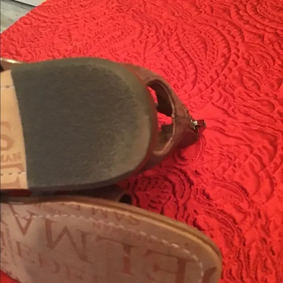 Sam Edelman brown strappy sandals zipper back 7.5 - Picture 8 of 9